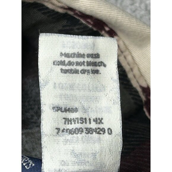 Vintage Wrangler Shirt Mens XXL Aztec Plaid Red Green Western Cowboy Colorblock - Picture 6 of 11